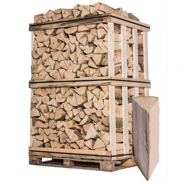 Bois de chauffage 30 cm – Mélange de bois durs – Palette 2 m³ (≈ 3 stères)